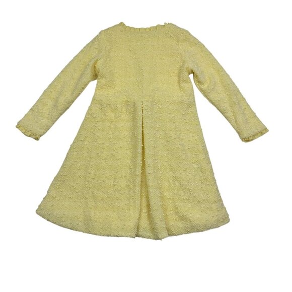 Nanette Kids Textured Yellow Fancy/Sparkle/Special Occasion Jacket Kid's Size 6 - Picture 3 of 8